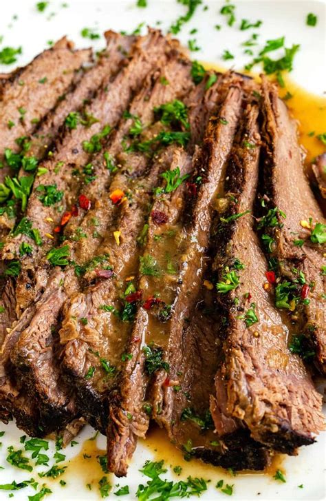 Slow Cooker Beef Brisket Cooked Until Beef Turns Melt In The Mouth