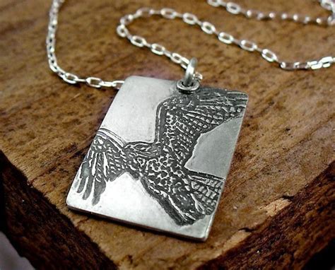 Red Tail Hawk Necklace By Lulubugjewelry On Etsy