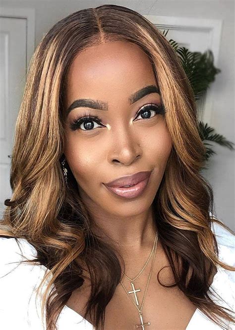 Ombre Honey Blonde Brown Loose Deep Long Frontal Highlight Lace Front