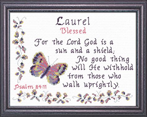 laurel name blessings personalized names with meanings and bible verses
