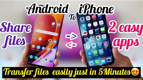 How To Transfer Files From Android To Iphone How To Share Data From