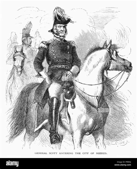 Winfield Scott 1786 1866 Namerican Army Officer Scott Entering