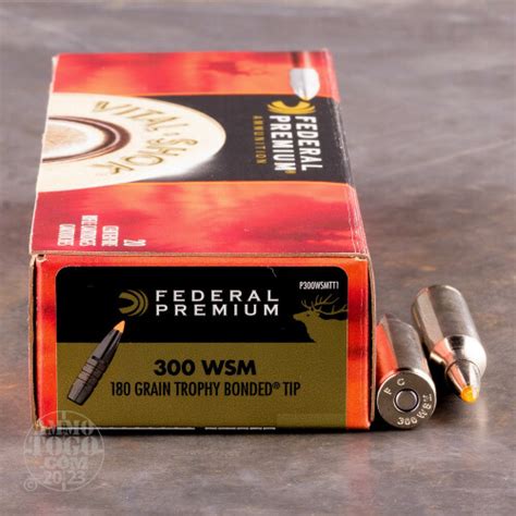 300 Win Short Mag Trophy Bonded Tip Ammo For Sale By Federal 20 Rounds