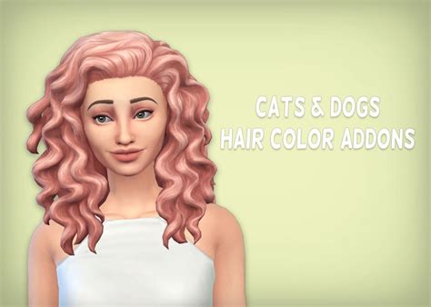 The Sims 4 Cats And Dogs Hair Recolor Formshon