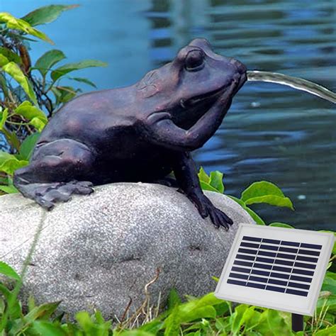 Buy Solar Water Feature The Fairy Tale Frog Fountain For Bird Bath Home