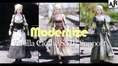 SKYRIM OUTFIT I Modernize I Vanilla Clothe SMP Support YouTube