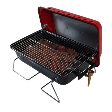 Gordon Portable Gas Bbq With Lid Camping Barbecues Leisureshopdirect