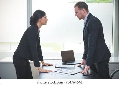 Business Man Quarrel Staring Each Other Stock Photo Shutterstock
