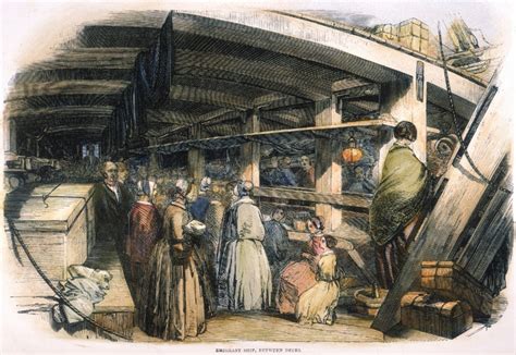 Immigrants Aboard Shipnlondon Needleworkers Bound For The United