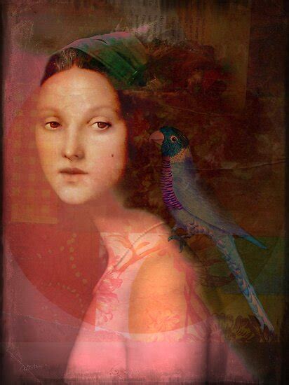 Girl With Parrot By Catrin Welz Stein Redbubble