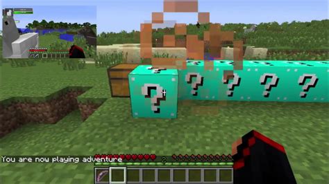 Minecraft Blue Lucky Block Mod Youtube