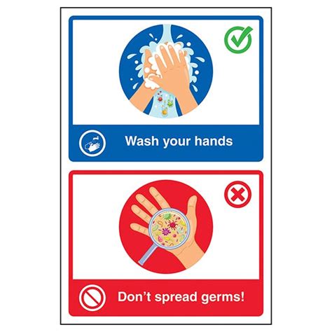 Wash Your Hands Dont Spread Germs Poster