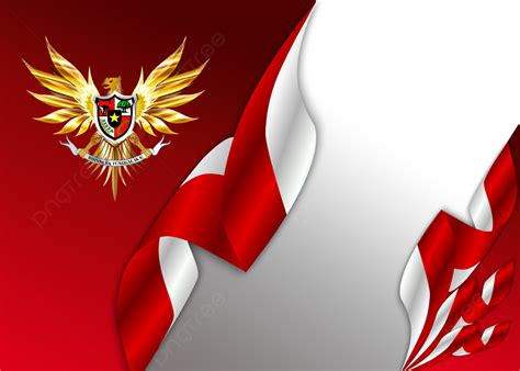 Background Latar Belakang Emas Merah Garuda Indonesia Pancasila