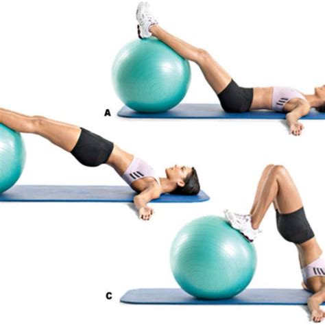Ball Hip Raise Exercise How To Workout Trainer By Skimble