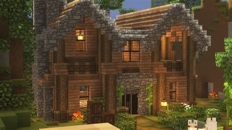 Maybe you would like to learn more about one of these? Minecraft: How to Build a Large Spruce Mansion | Large ...