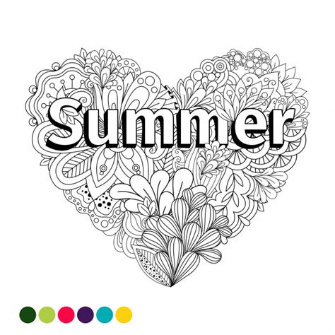 Wij hebben de leukste hartjes kleurplaten voor kinderen op een rij gezet! Doodle bloemen hart kleurplaat | Premium Vector