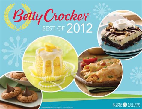 Free 2012 Betty Crocker Cookbook Sweet Southern Blue
