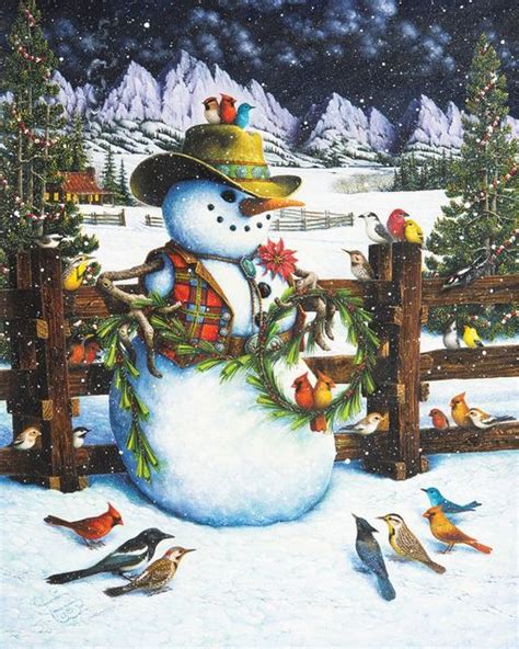 Western Snowman 1000 Piece Jigsaw Puzzle For Sale By Springbok Puzzles
