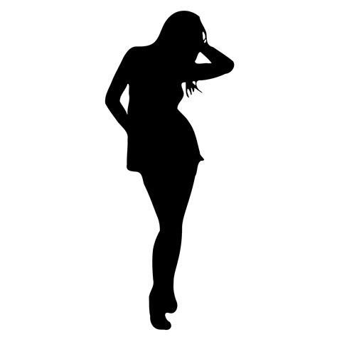 Female Model Silhouette At Getdrawings Free Download