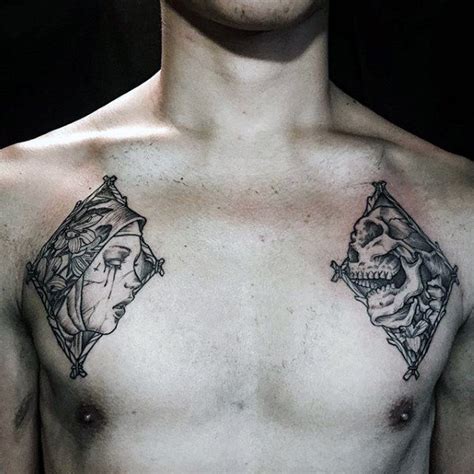 43 Cool Small Chest Tattoos For Men [2024 Inspiration Guide]
