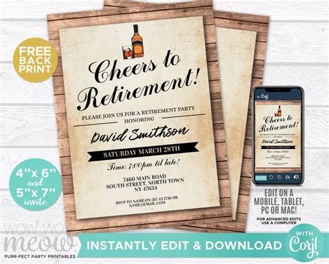Pin On Retirement Party Invites
