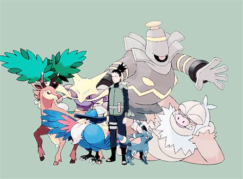 Naruto Characters As Pokemon Trainers