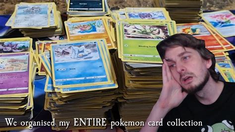 we organised my entire pokemon card collection youtube