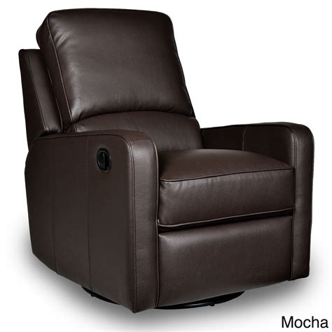 Albie upholstered manual glider recliner. Swivel Recliner Leather Perth Glider Chair Furniture ...