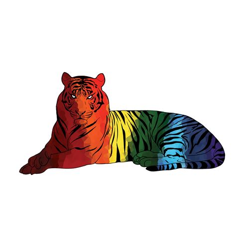 Rainbow Tiger By Weathermanweathers On Deviantart