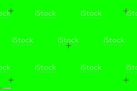 Green Screen Chroma Key Background Template For Your Design Stock