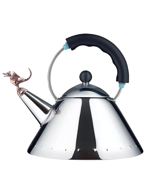 Alessi Tea Rex Hob Kettle with Dragon Whistle at John Lewis & Partners