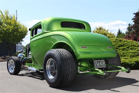 This Green 1932 Ford Coupe Belongs To Industrial Finishes And Came To
