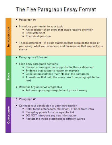 5 Paragraph Essay 34 Examples How To Write Pdf