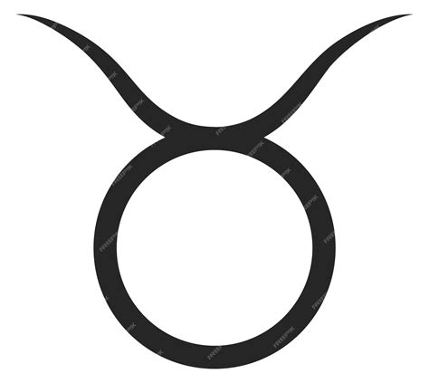Icono De Línea De Tauro Símbolo De Toro Místico Astrológico Vector