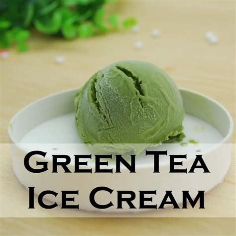 green tea ice cream recipe serving ice cream