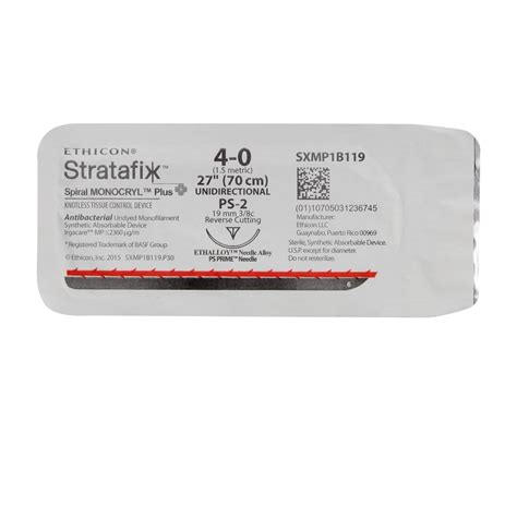 Buy Ethicon Stratafix Spiral Monocryl Plus Knotless Tissue Control