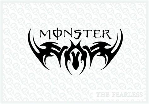 Download High Quality Monster Logo Tribal Transparent Png