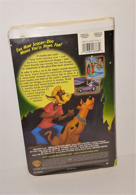 Scooby Doo And The Reluctant Werewolf Vhs In Clamshell Case From 2002 Sandees Memories