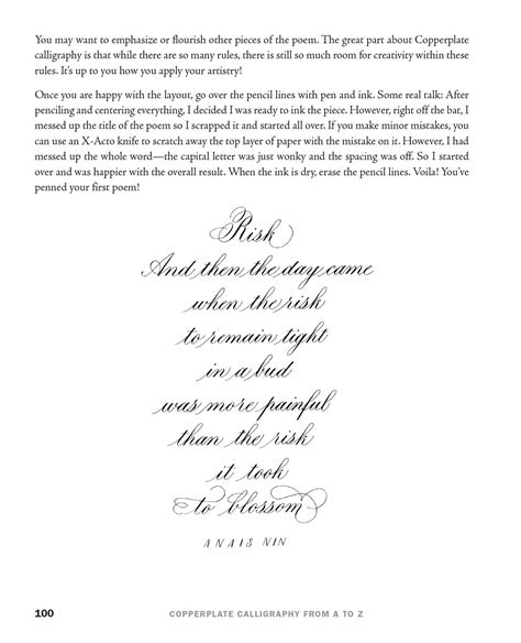 Copperplate Calligraphy From A To Z Book By Sarah Richardson