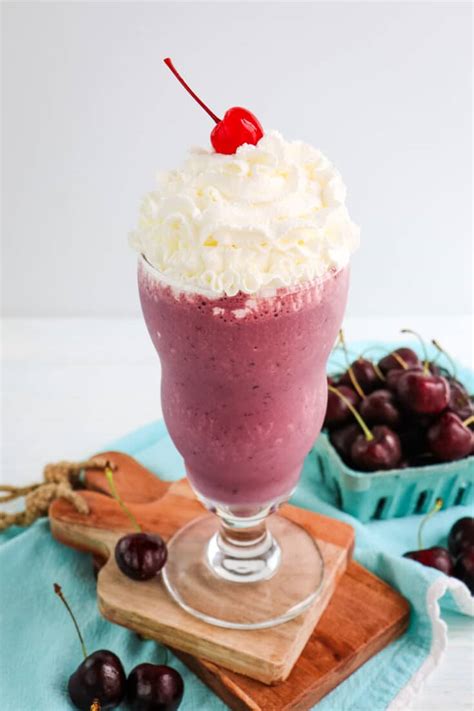 The Best Cherry Milkshake Recipe 4 Ingredient Cherry Shake