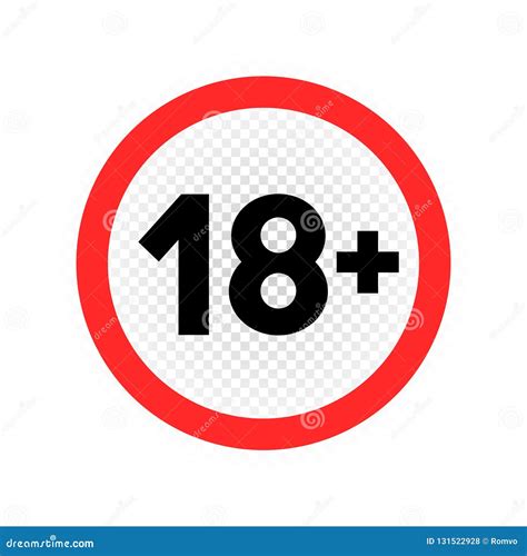 adults only sign symbol icon stock vector illustration of movie cinema 131522928