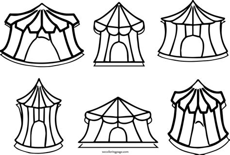 Big Top Circus Tent Coloring Page