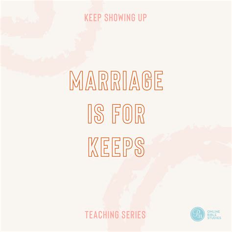 Marriage Is For Keeps Teaching Series P31 Bookstore
