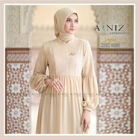 Jual Nadya Set Dress Scarf Dress Arniz Original By Arniz Indonesia Shopee Indonesia