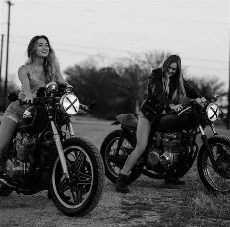 Vintage Motorcycle Girl Cafe Racer Girl Biker Girl