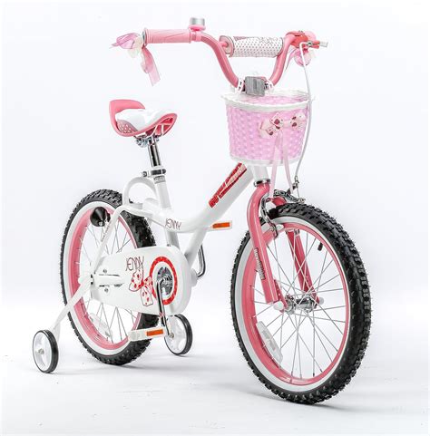 Royalbaby Jenny Princess Pink Girls Bike With Training Wheels And