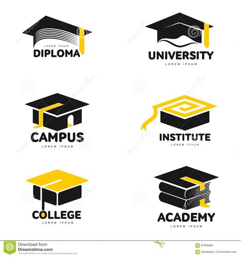 Graduation Logo Templates Stock Illustrations 1079 Graduation Logo