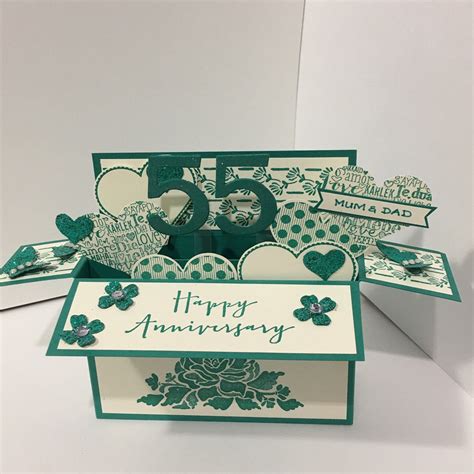 Emerald Anniversary Card 55 Years Wedding Anniversary Pop - Etsy UK