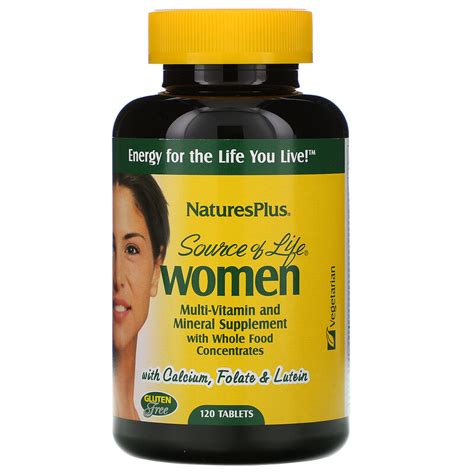 nature s plus source of life women multi vitamin and mineral supplement with whole food
