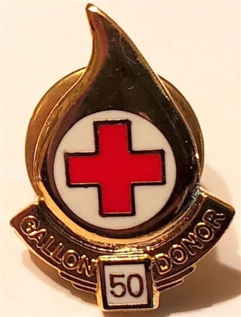 Red Cross Blood Donor 3 Gallon Pin New Ebay